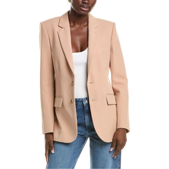 Frame Everyday Blazer Pink blush single breasted minimalist